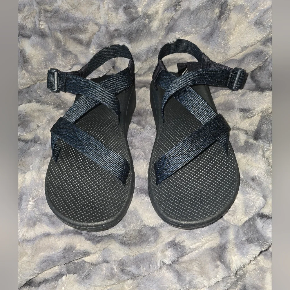 NWB Men's Z/Cloud Adjustable Strap Cushioned Sandal Serpent Navy‎ Size 12 Mens